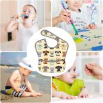 AVULZGD Waterproof Baby Bibs for Boy Girls Toddler Drool Eating With Food Catcher 6-18 Months - Image 8